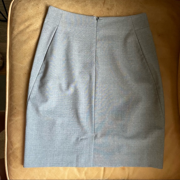 Theory classic skirt Devon’s stretch wool 00 grey - Picture 2 of 3